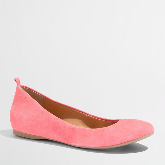 🔴 J. Crew Coral Suede Flats 7 - Picture 11 of 11